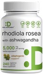 Suplemento de Rhodiola Rosea con Ashwagandha 5000 mg - Venta Internacional