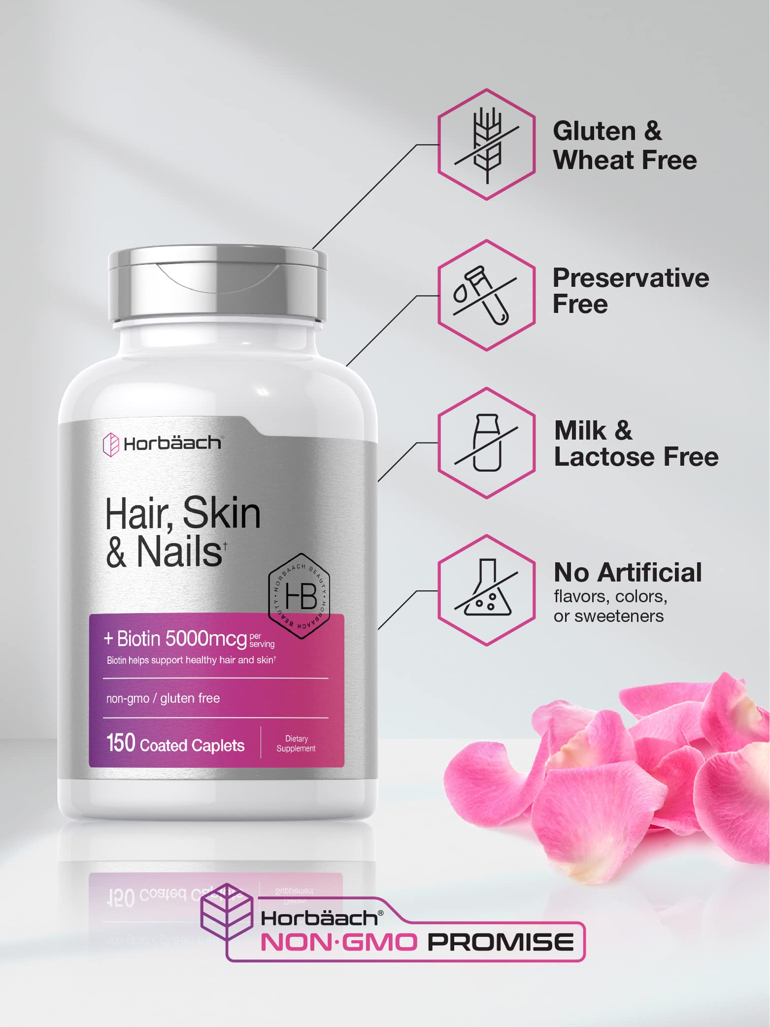 Foto 4 | Suplemento Horbäach para Cabello, Piel y Uñas 150 Cápsulas - Venta Internacional