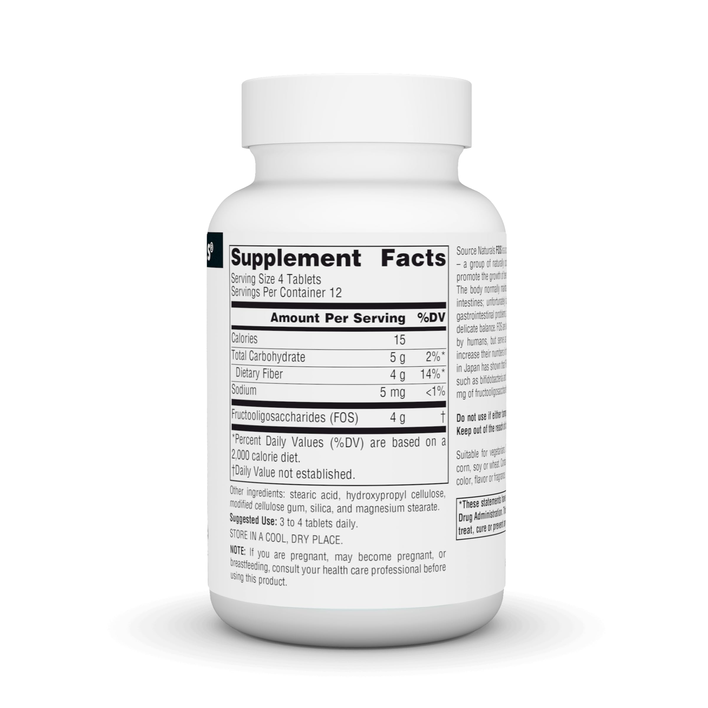 Foto 2 | Supplement Source Naturals Fos 1000 Mg de Fructooligosacáridos - Venta Internacional