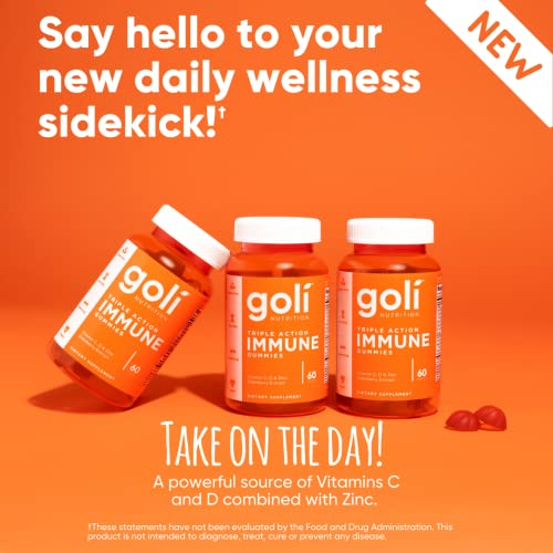 Foto 3 pulgar | Gomitas de Vitaminas Goli Immune con Saúco y Zinc 5 Frascos de 60 Cápsulas C/U - Venta Internacional