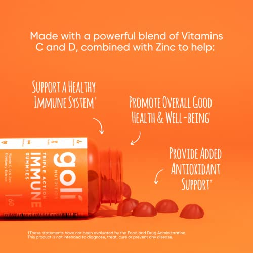 Foto 6 pulgar | Gomitas de Vitaminas Goli Immune con Saúco y Zinc 5 Frascos de 60 Cápsulas C/U - Venta Internacional