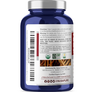 Foto 3 | Suplemento Nusapure Red Korean Panax Ginseng 9000 mg 180 Cápsulas - Venta Internacional