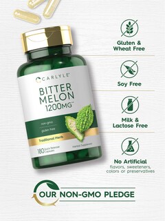 Foto 4 | Suplemento de Melón Amargo Carlyle en Cápsulas de 1200mg 180 Unidades - Venta Internacional