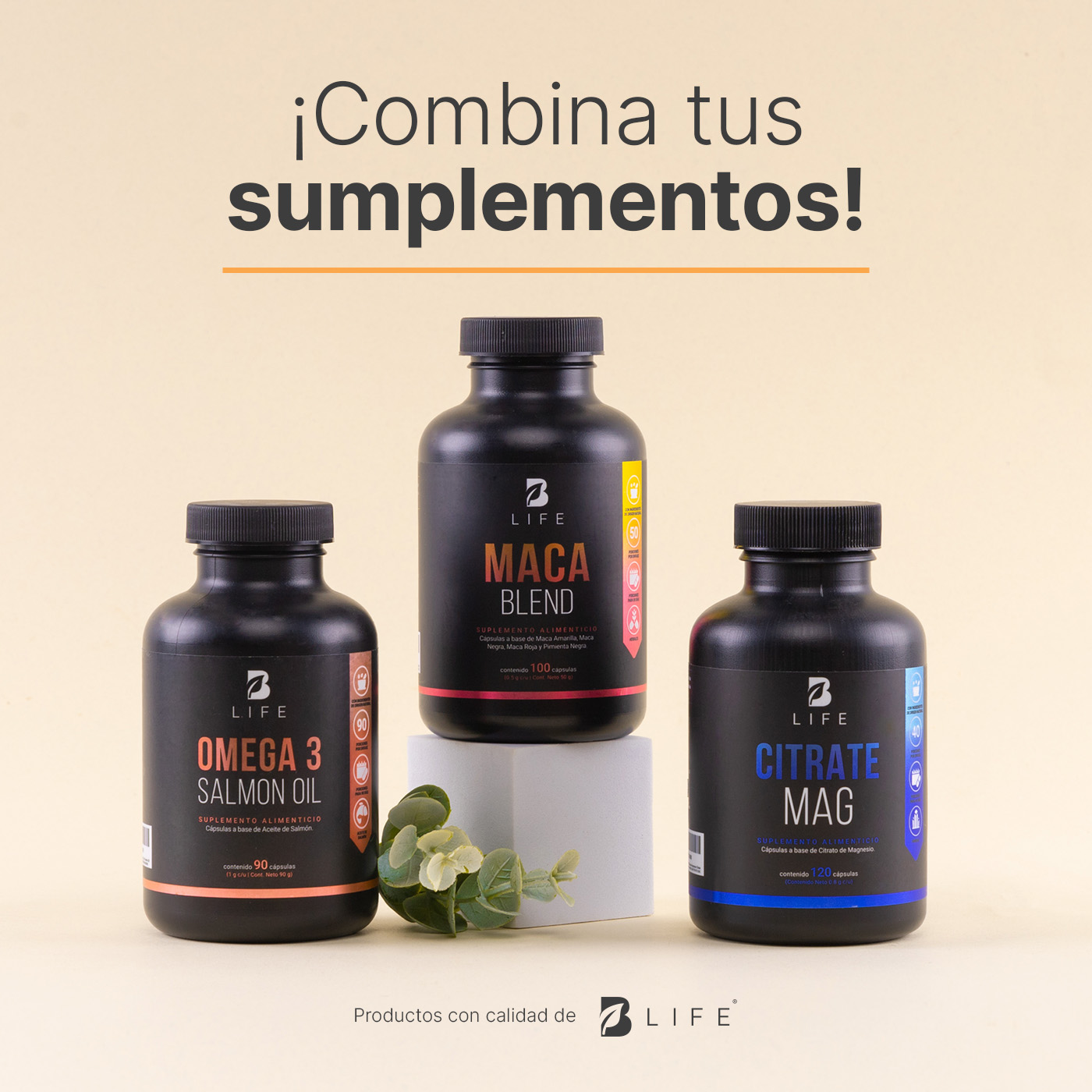 Foto 5 pulgar | Maca Blend B Life 100 Cápsulas