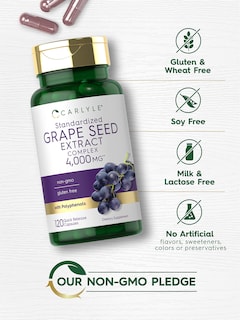Foto 4 | Suplemento de Extracto de Semilla de Uva Carlyle 4000 mg 120 Cápsulas - Venta Internacional