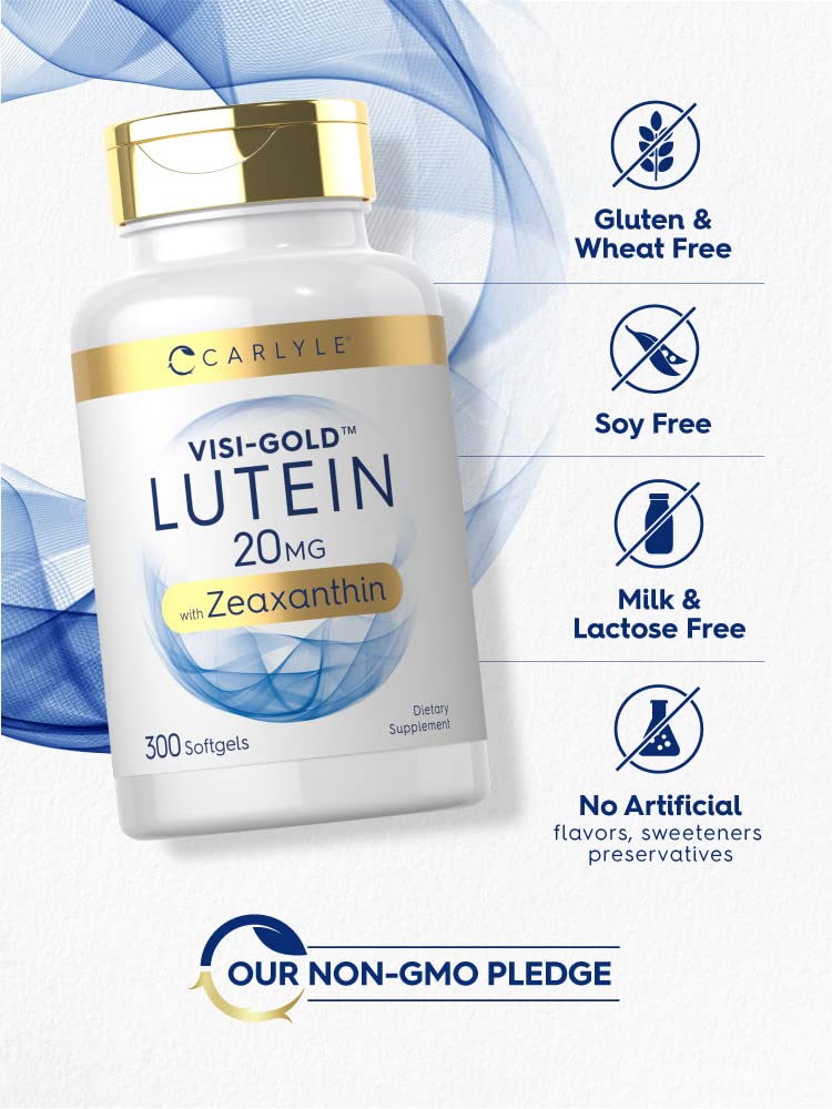 Foto 4 | Suplemento Carlyle de Luteína y Zeaxantina 20 Mg 300 Cápsulas Blandas - Venta Internacional