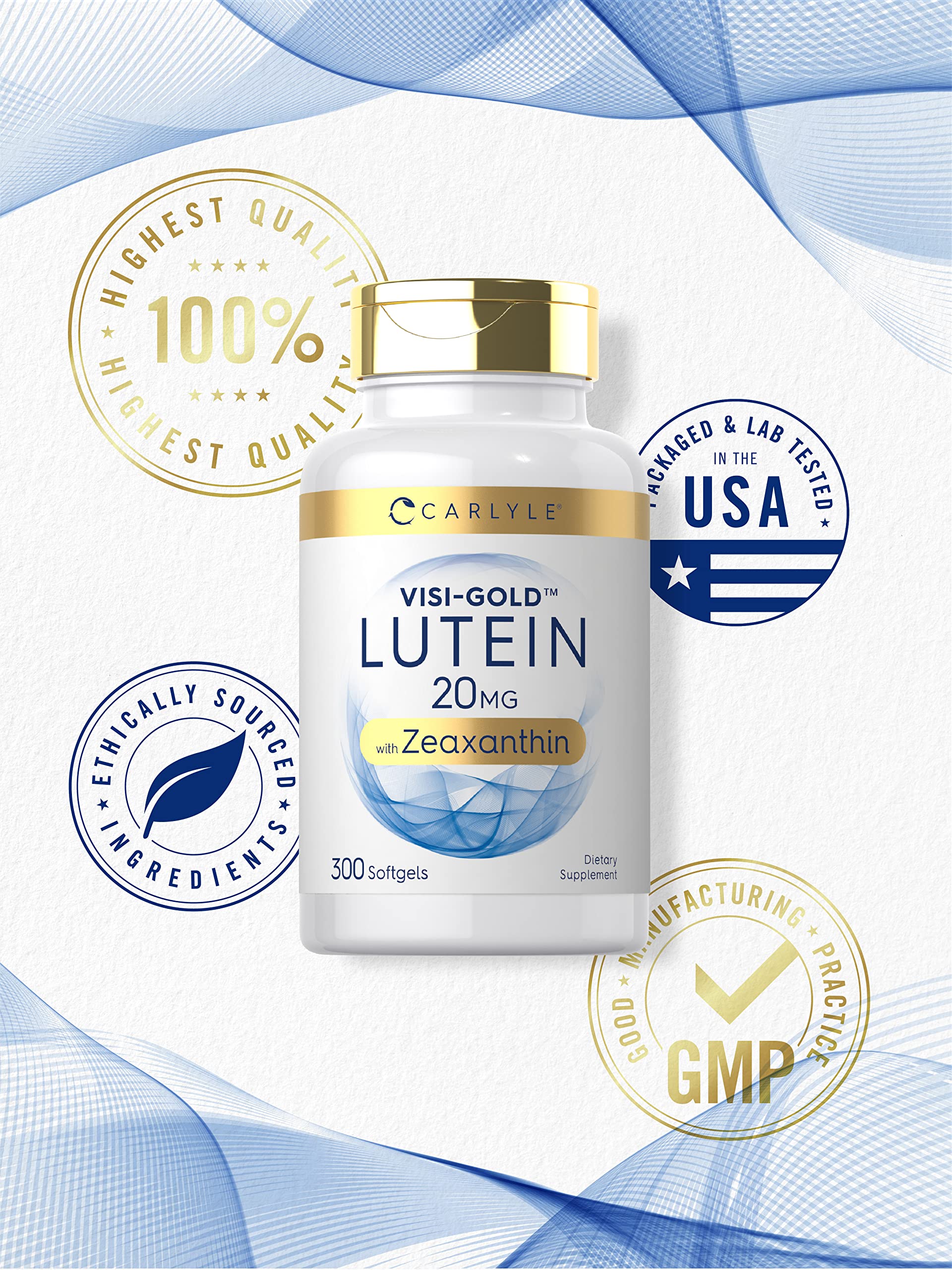 Foto 5 | Suplemento Carlyle de Luteína y Zeaxantina 20 Mg 300 Cápsulas Blandas - Venta Internacional