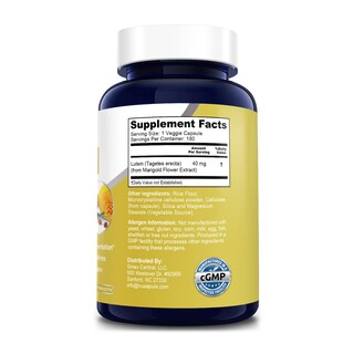 Foto 2 | Suplemento Nusapure Lutein 180 Cápsulas Vegetarianas - Venta Internacional