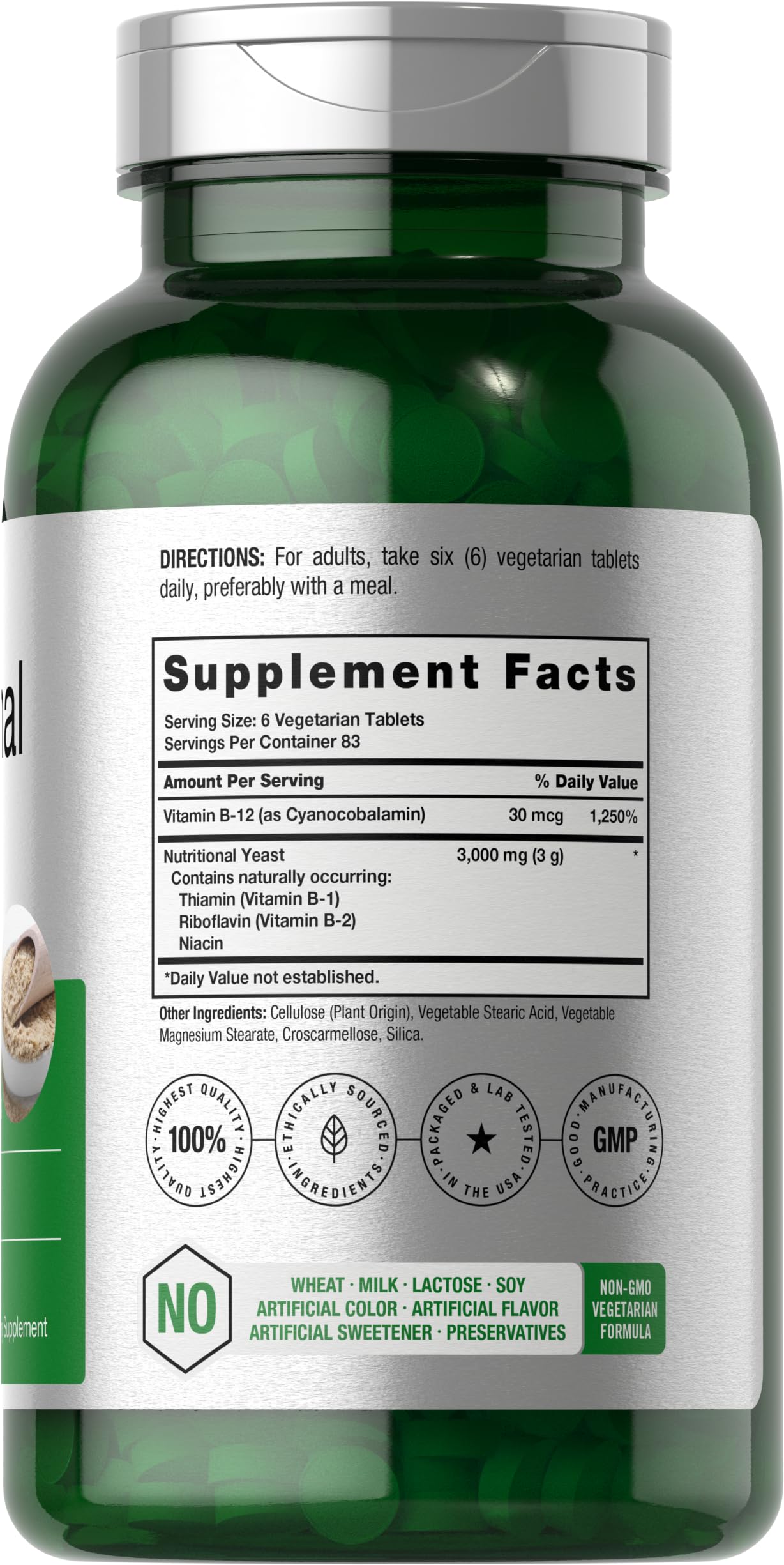 Foto 3 pulgar | Suplemento Horbaach de Levadura Nutricional 3000 Mg de B12 - Venta Internacional