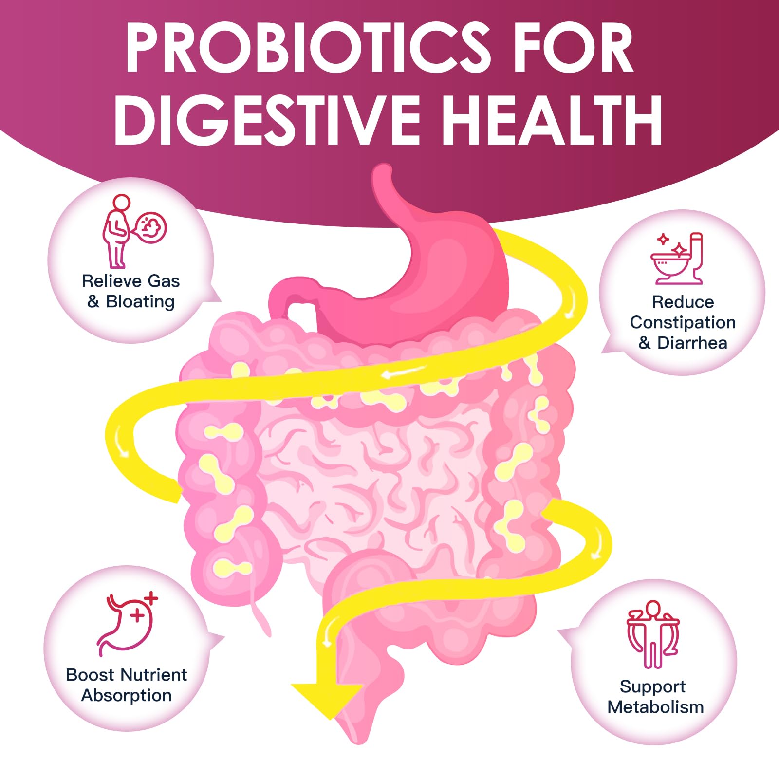 Foto 3 pulgar | Probióticos Drfoster para la Salud Digestiva de la Mujer 90 Cápsulas - Venta Internacional