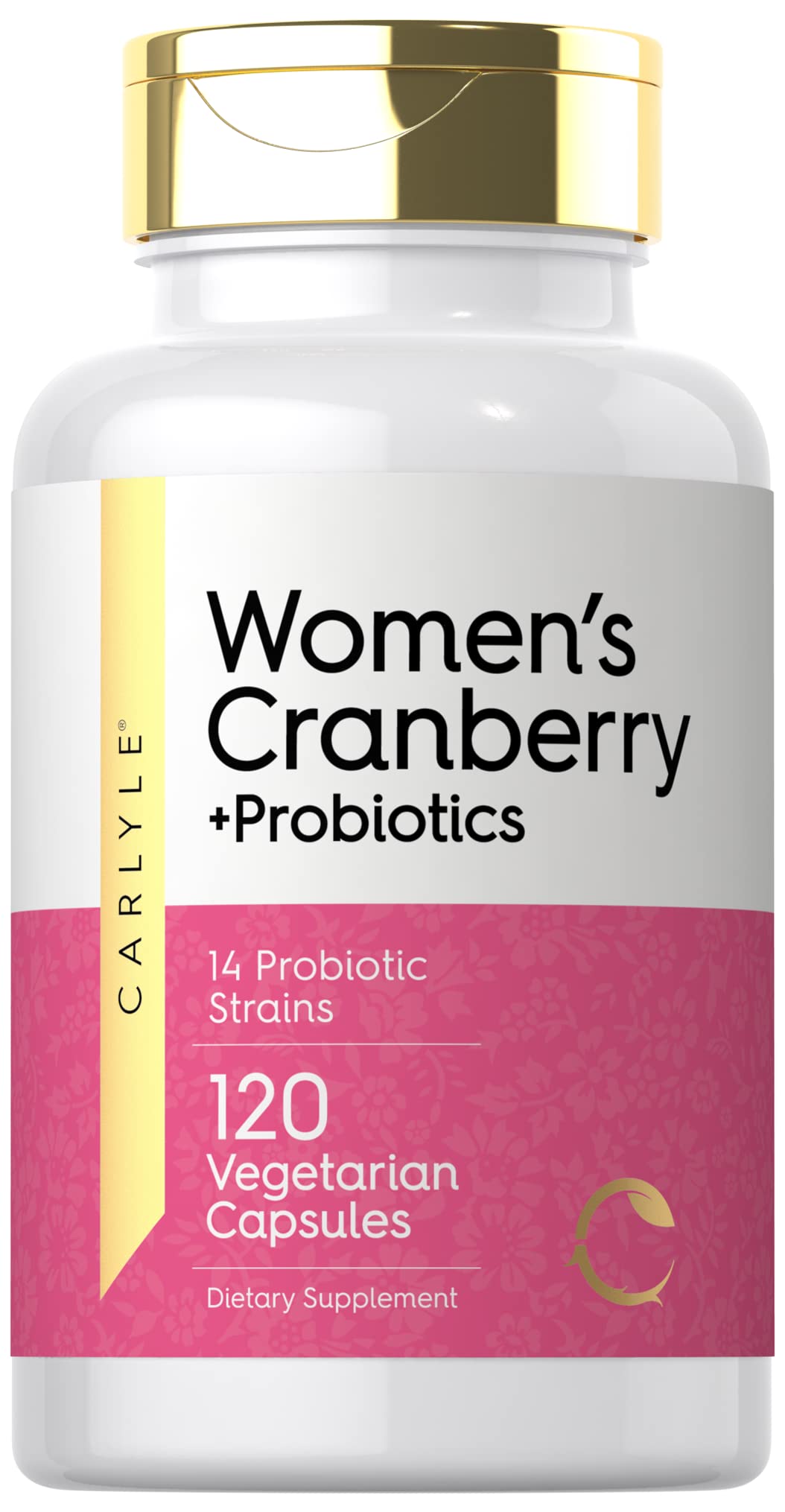 Suplemento Probiótico Carlyle Women's Cranberry Plus 120 Cápsulas