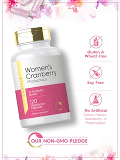 Foto 4 | Suplemento Probiótico Carlyle Women's Cranberry Plus 120 Cápsulas