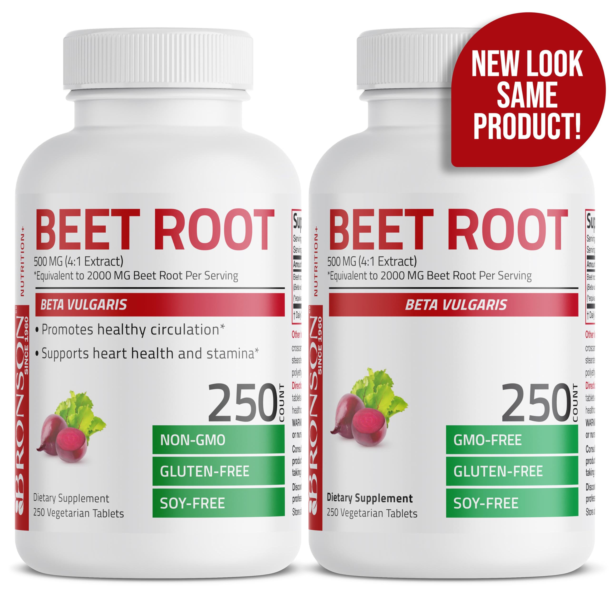 Foto 4 pulgar | Suplemento Bronson Beet Root 250 Tabletas - Venta Internacional