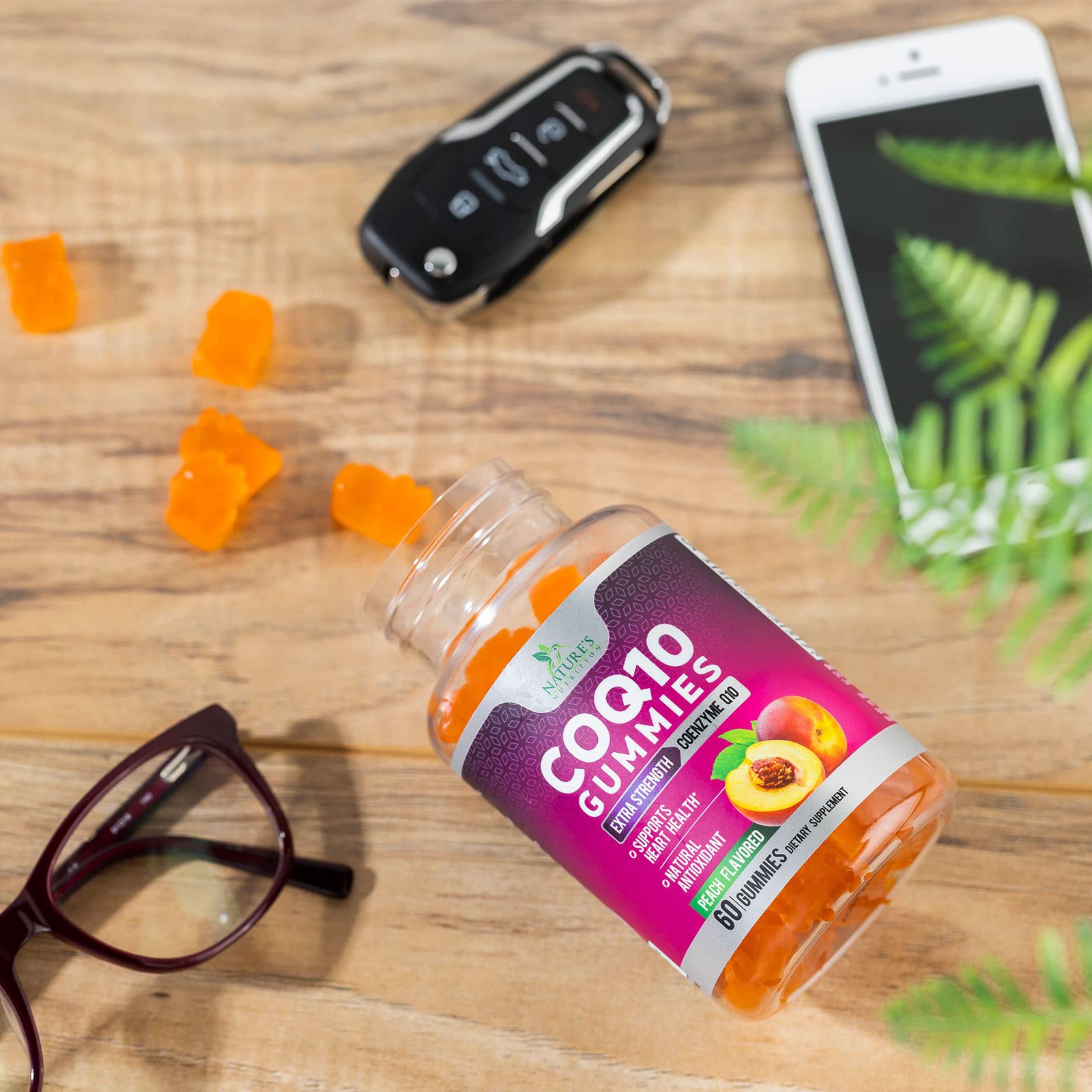Foto 8 pulgar | Gomitas de Coq10 Supplement Nature's Nutrition 100 Mg 60 Unidades - Venta Internacional