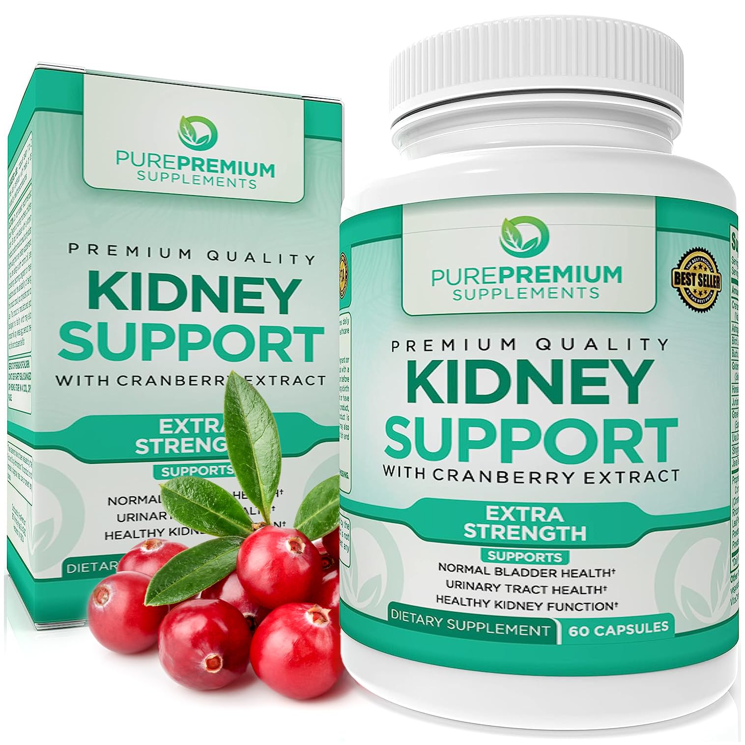 Foto 2 pulgar | Suplemento PurePremium Kidney Supports de 60 Cápsulas-Venta Internacional