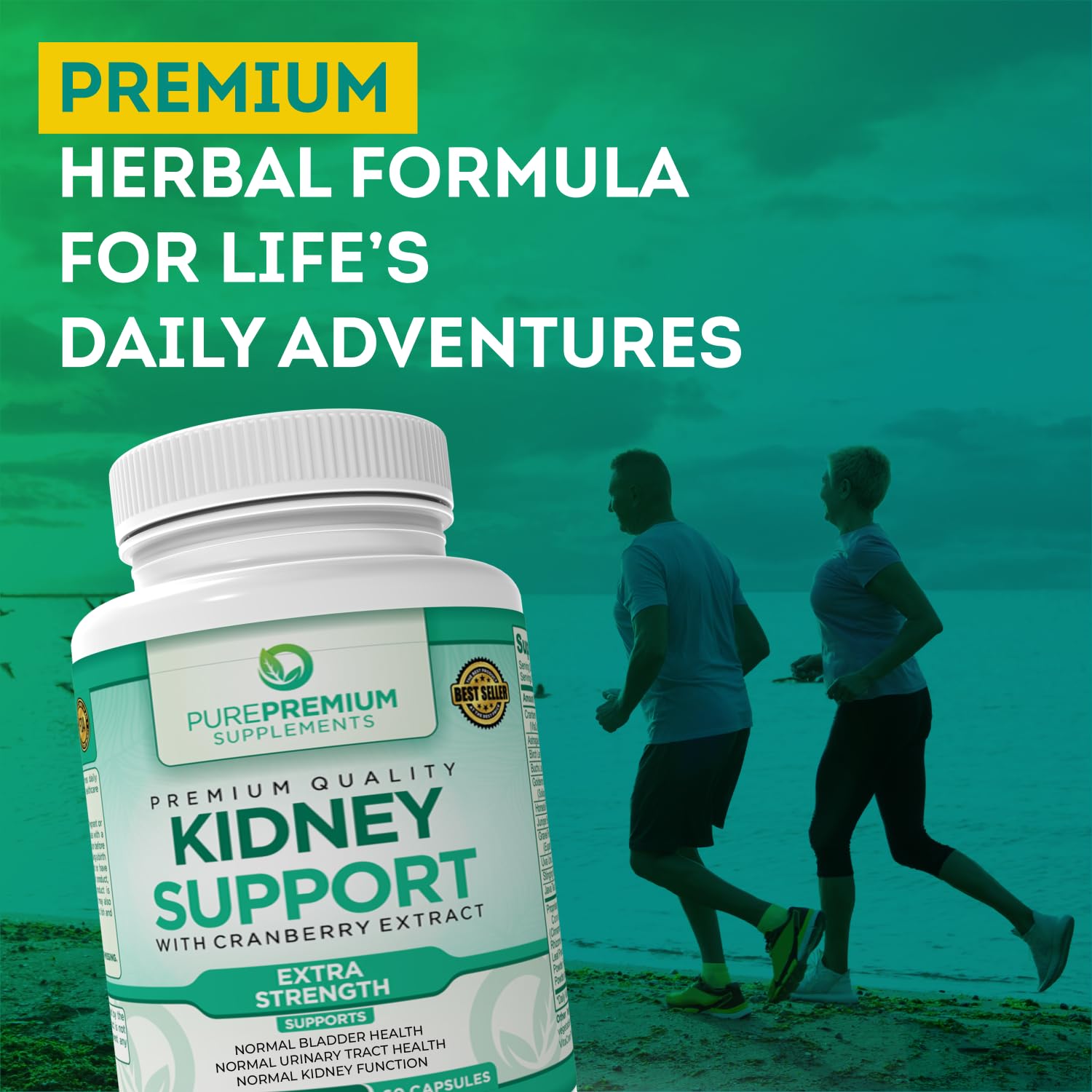 Foto 6 | Suplemento PurePremium Kidney Supports de 60 Cápsulas-Venta Internacional