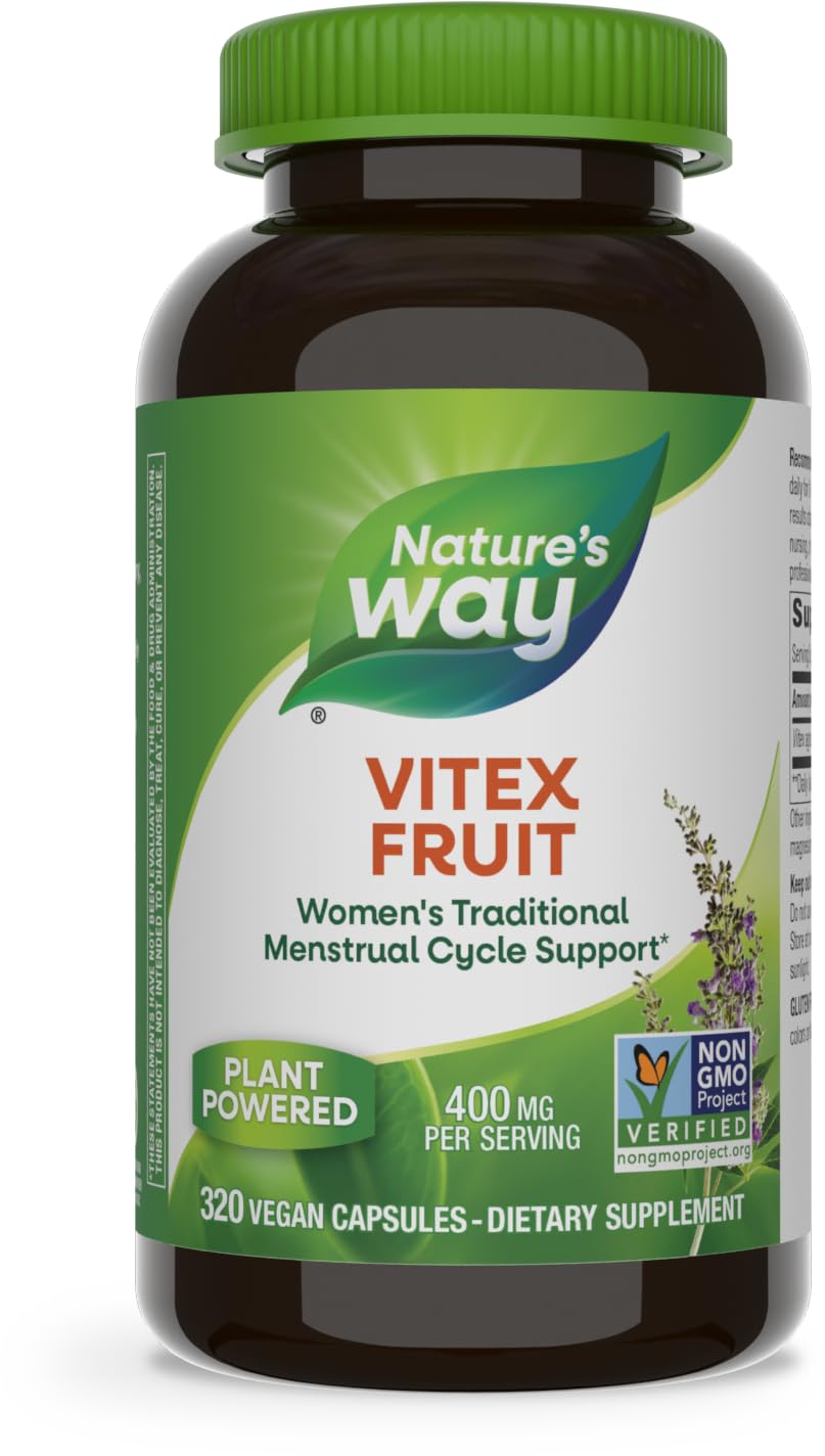 Suplemento Nature's Way Vitex Fruit 320 Cápsulas - Venta Internacional