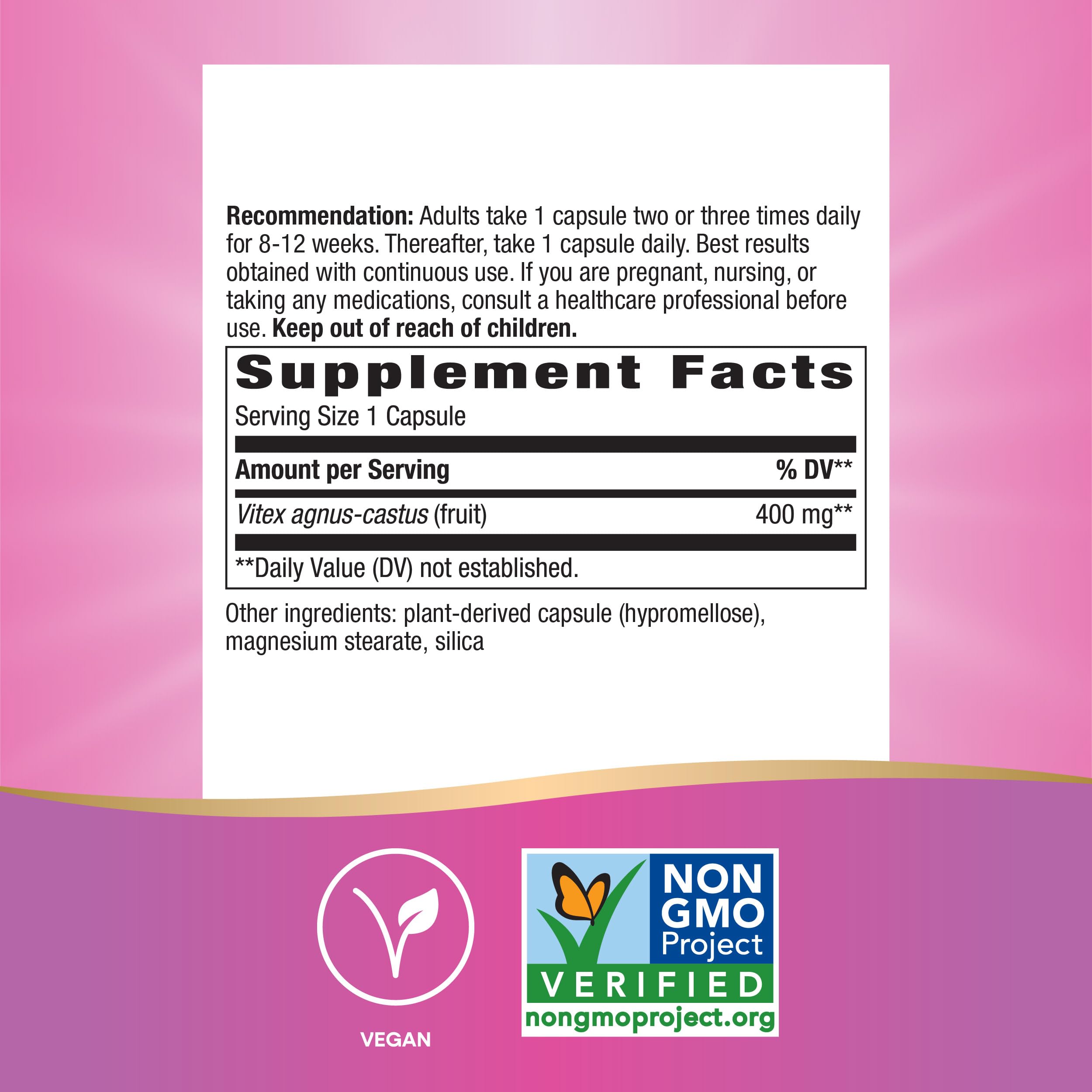 Foto 6 pulgar | Suplemento Nature's Way Vitex Fruit 320 Cápsulas - Venta Internacional