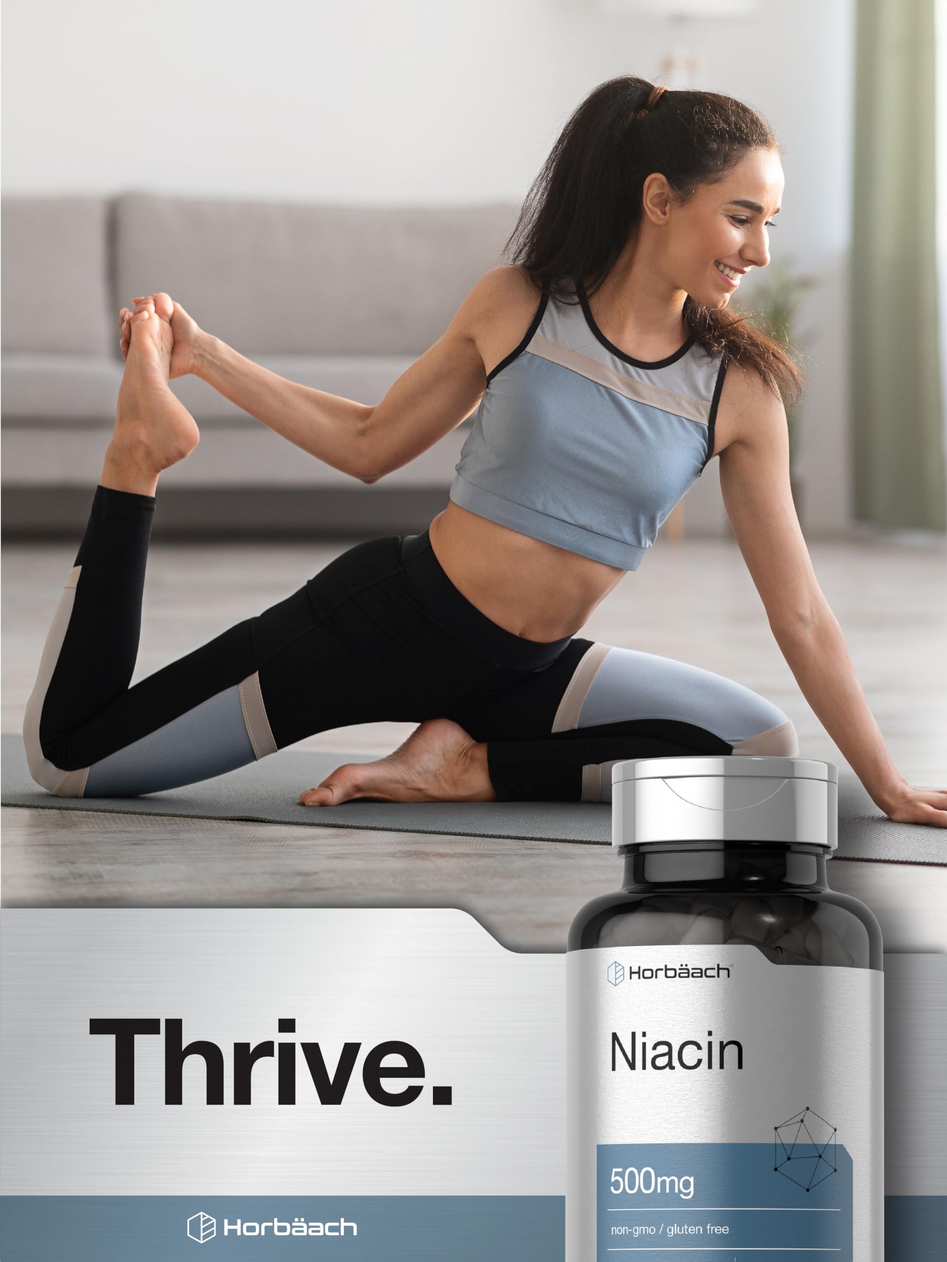 Foto 7 | Suplemento Horbaach con Niacina y Vitamina B3 500 mg 100 Cápsulas - Venta Internacional