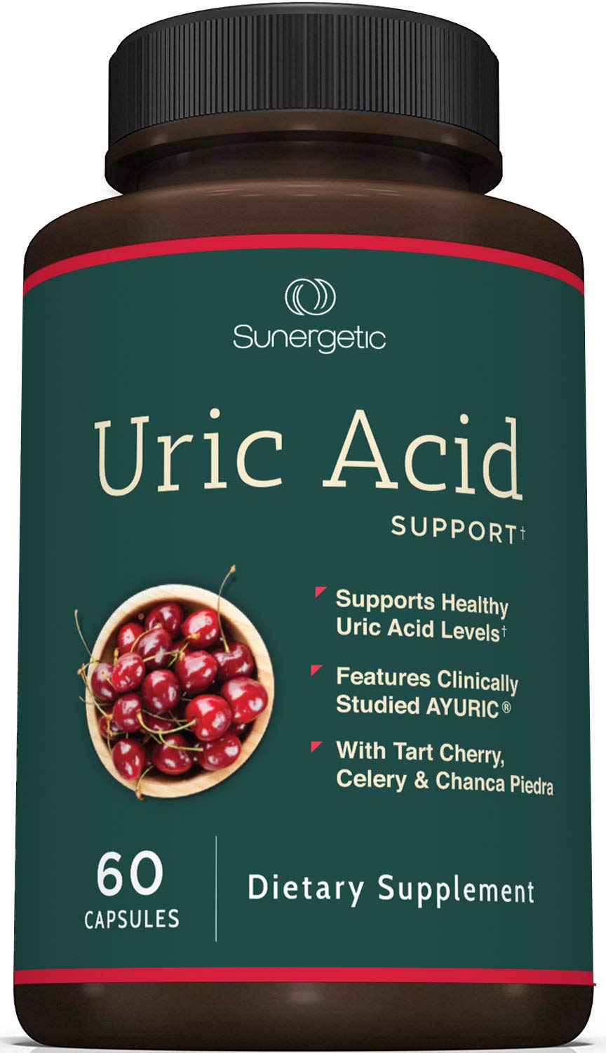 Foto 2 pulgar | Suplemento Sunergetic Premium Uric Acid Support 60 Cápsulas - Venta Internacional
