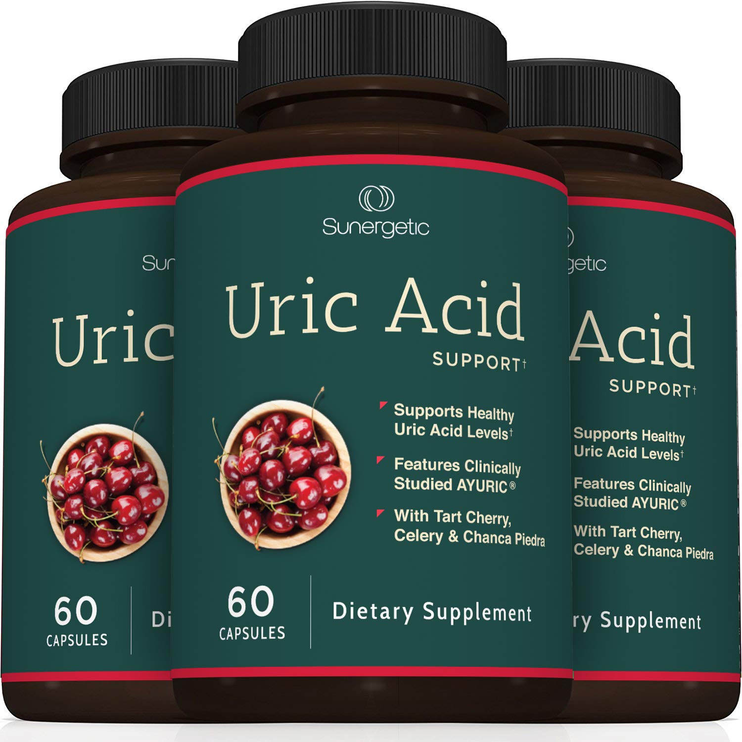 Foto 8 pulgar | Suplemento Sunergetic Premium Uric Acid Support 60 Cápsulas - Venta Internacional