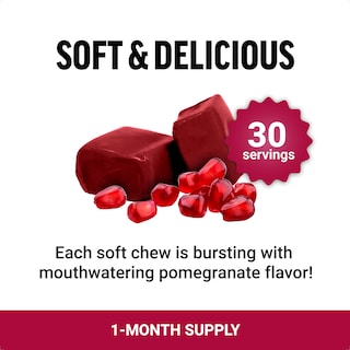 Foto 3 | Suplemento Force Factor Pomegranate Soft Chews 30 Unidades - Venta Internacional