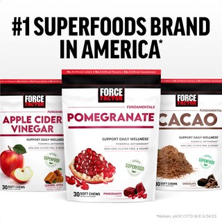 Foto 6 | Suplemento Force Factor Pomegranate Soft Chews 30 Unidades - Venta Internacional