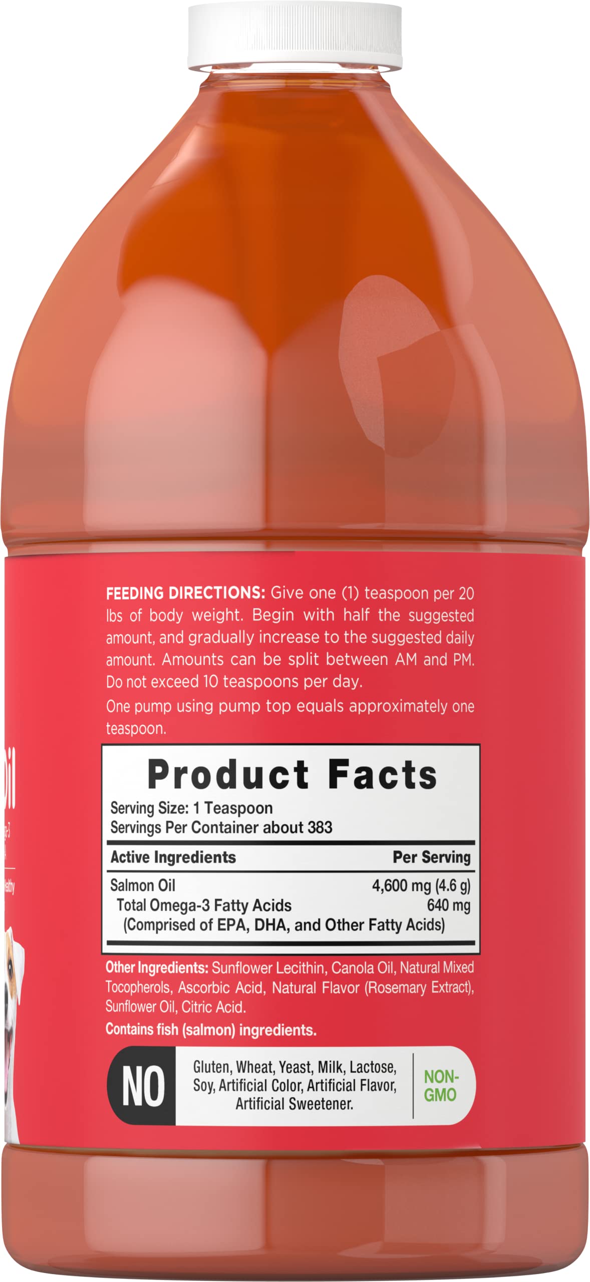 Foto 2 | Suplemento Horbaach Aceite de Salmón para Perros 1,89 l - Venta Internacional