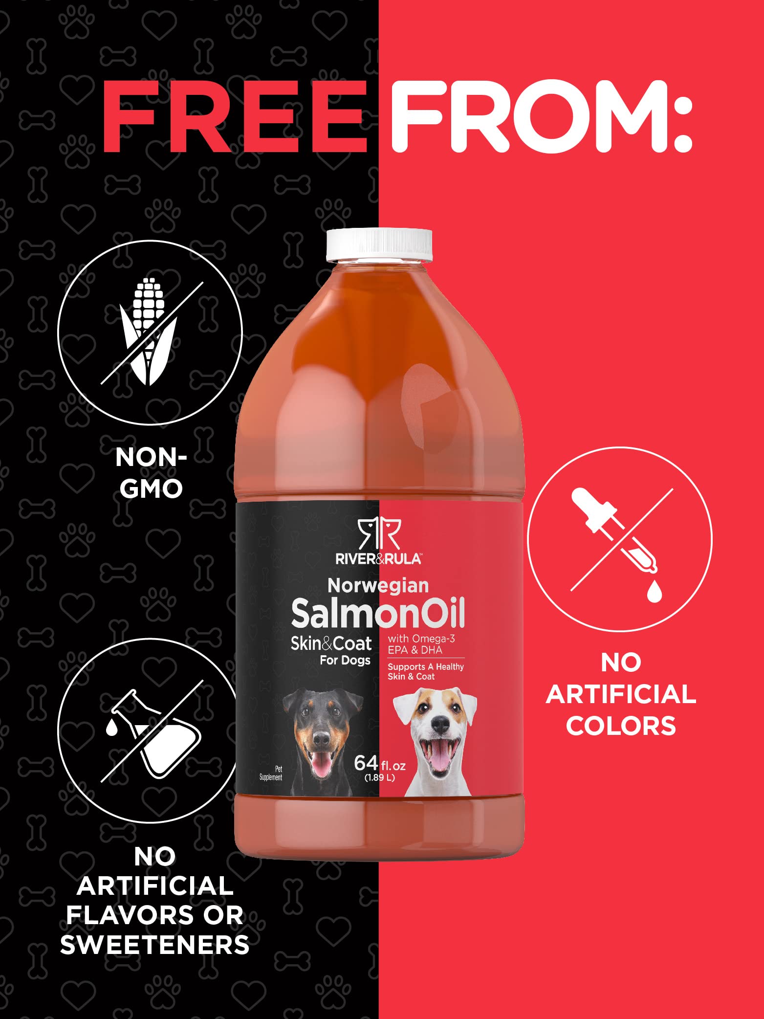 Foto 5 | Suplemento Horbaach Aceite de Salmón para Perros 1,89 l - Venta Internacional
