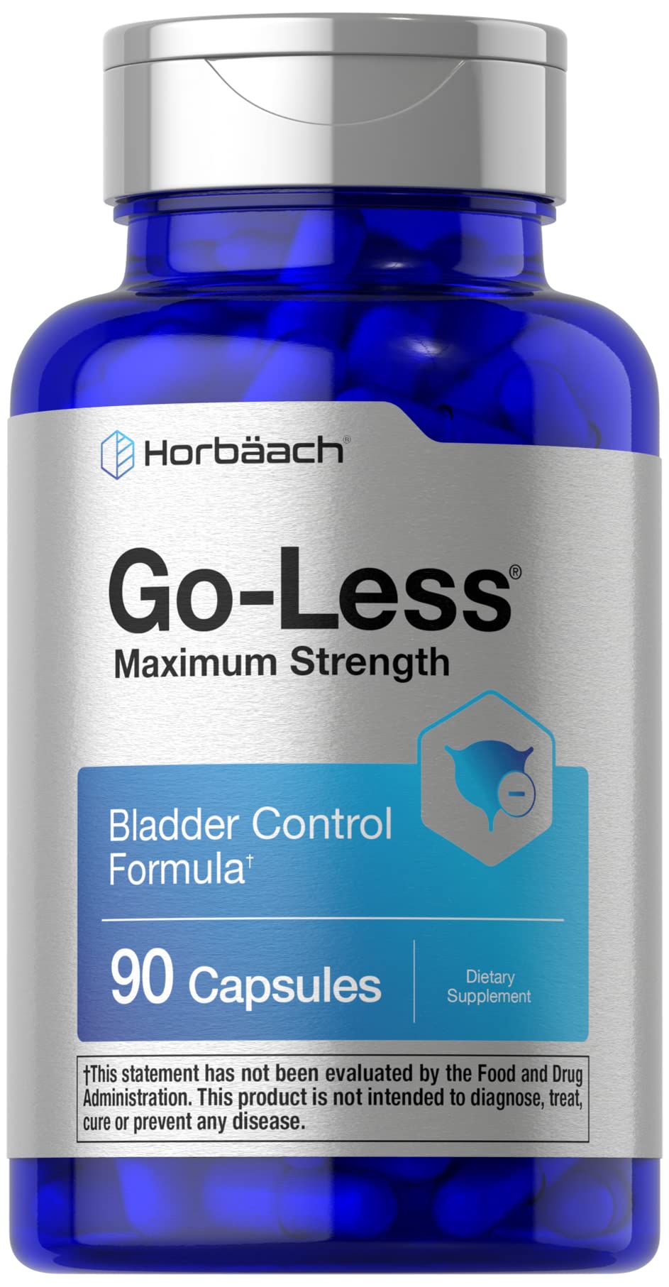 Píldoras para el Control de la Vejiga Horbaach Go Less 90 Cápsulas - Venta Internacional