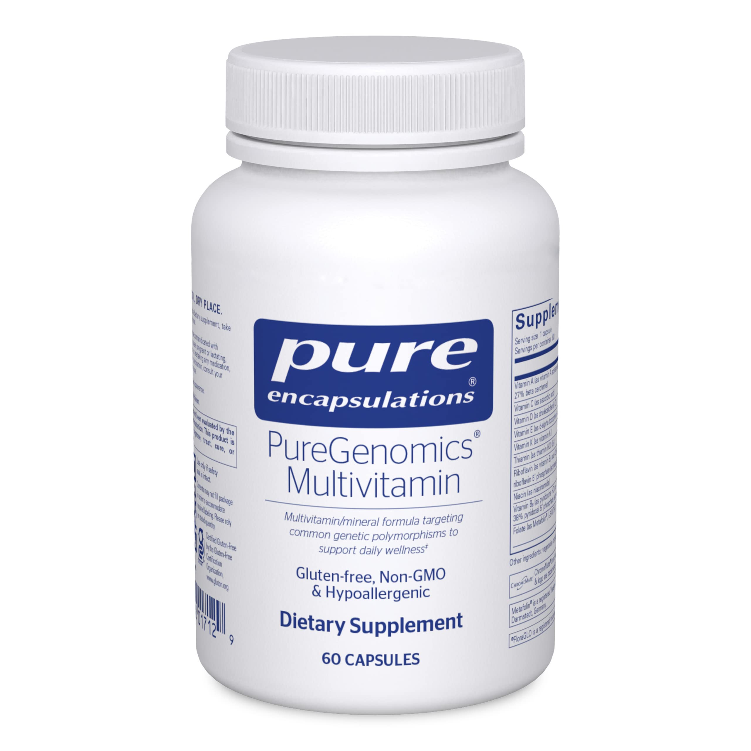 Foto 2 pulgar | Suplemento Multivitamínico Puregenomics De Pure Encapsulations 60 Cápsulas - Venta Internacional