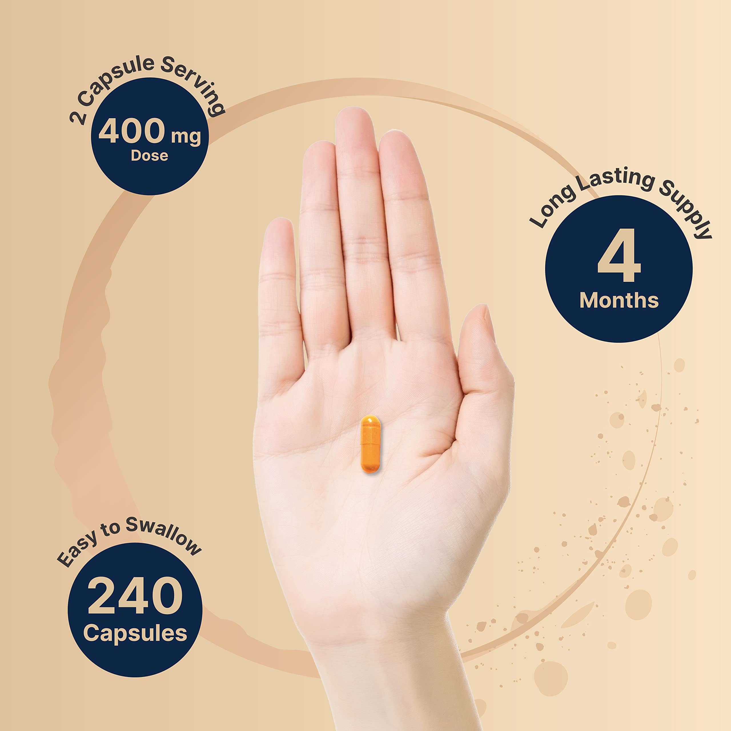 Foto 5 pulgar | Suplemento Naturebell de Vitamina B2 y Riboflavina 400 mg 240 Cápsulas - Venta Internacional