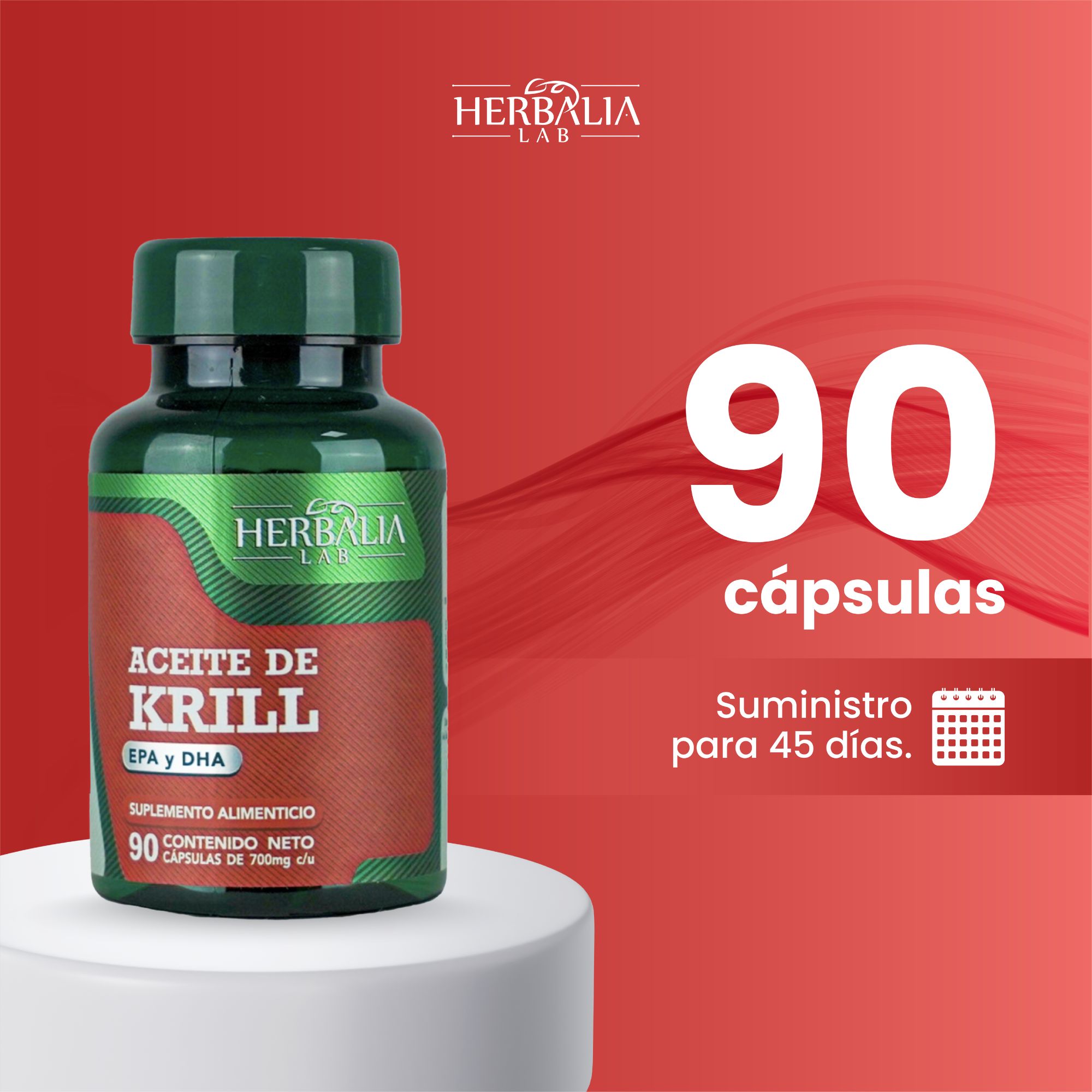Foto 6 | Aceite de Krill Puro Herbalia Lab Rico Epa y Dha