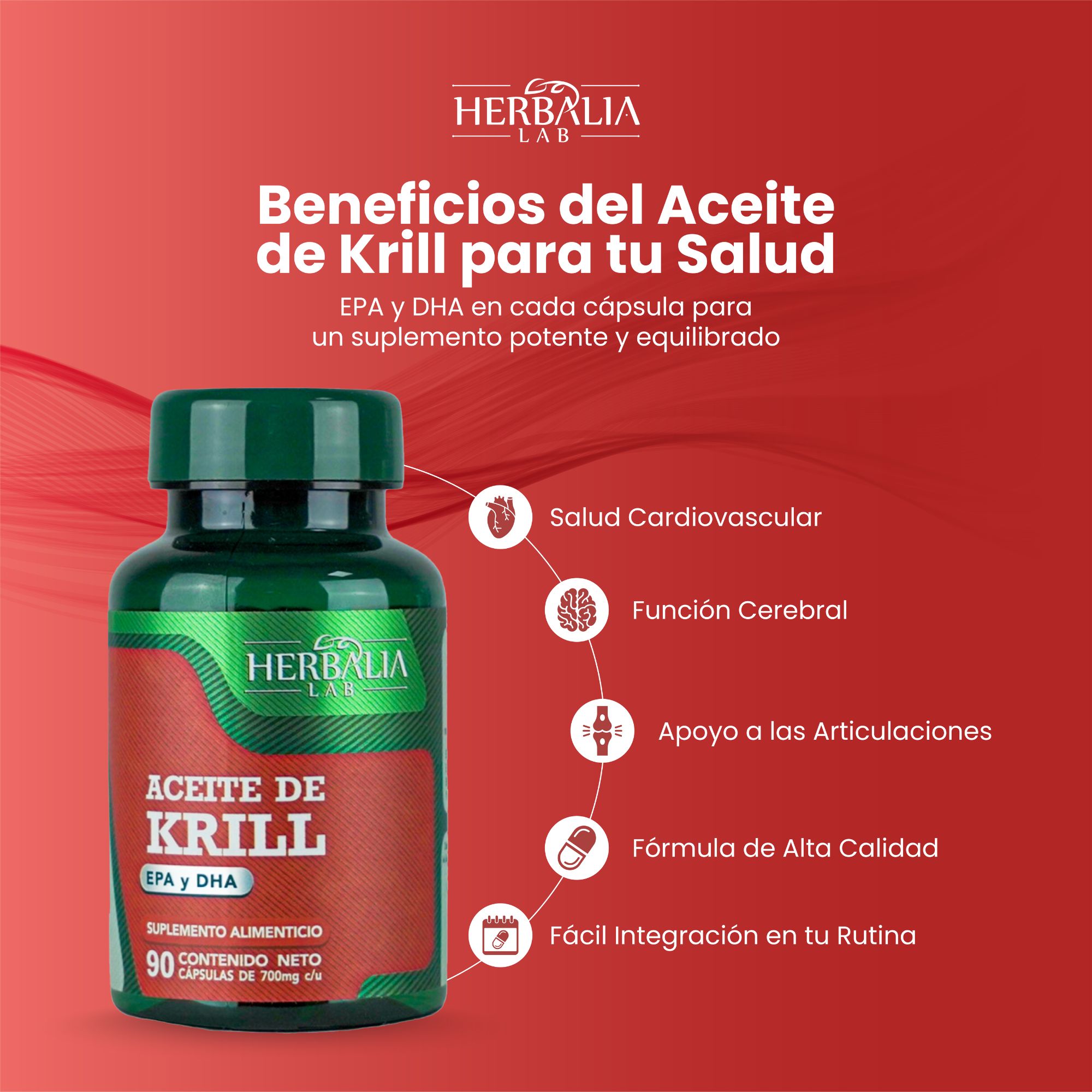 Foto 8 pulgar | Aceite de Krill Puro Herbalia Lab Rico Epa y Dha