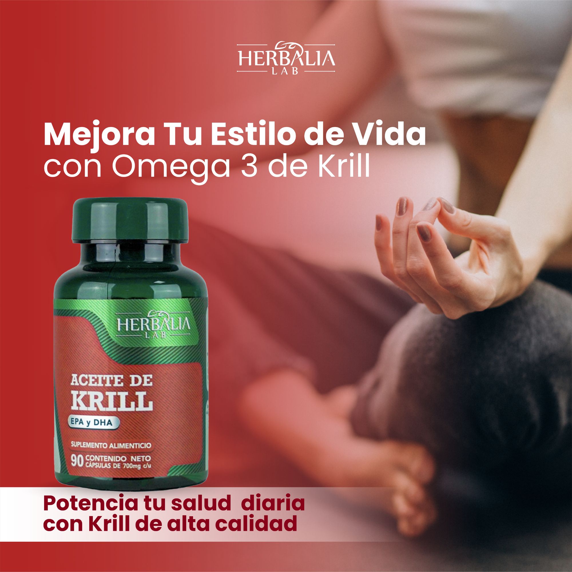 Foto 9 pulgar | Aceite de Krill Puro Herbalia Lab Rico Epa y Dha