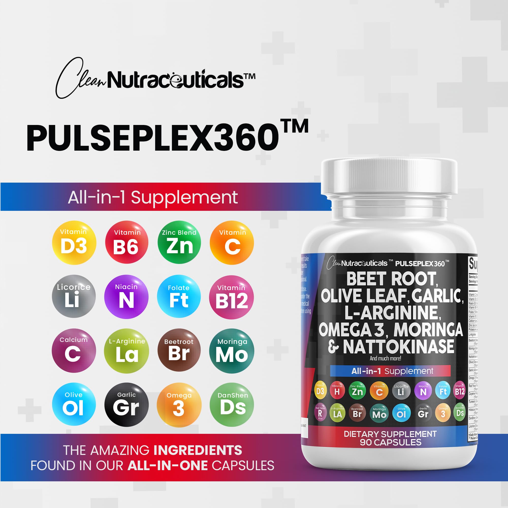 Foto 7 pulgar | Suplemento Nutracéutico Raíz De Remolacha 6000 Mg y Hoja de Olivo 6000 Mg - Venta Internacional