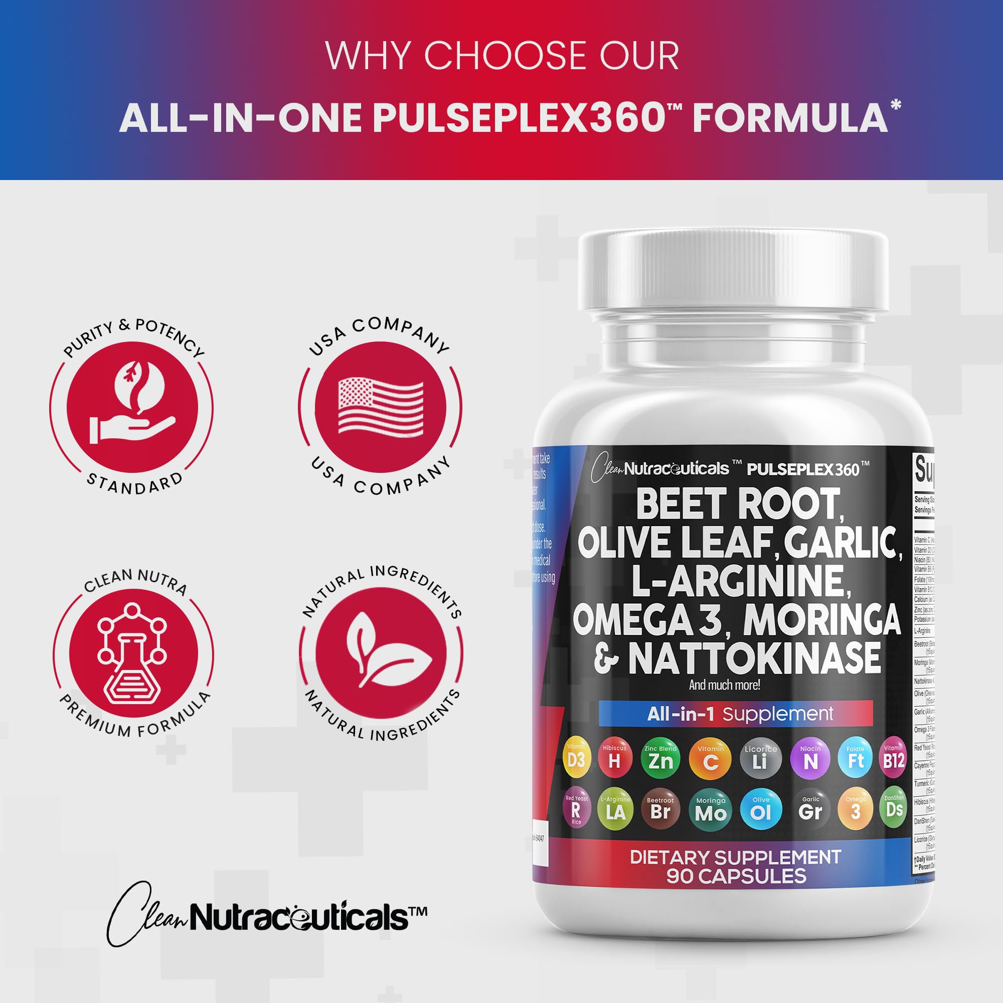 Foto 8 pulgar | Suplemento Nutracéutico Raíz De Remolacha 6000 Mg y Hoja de Olivo 6000 Mg - Venta Internacional