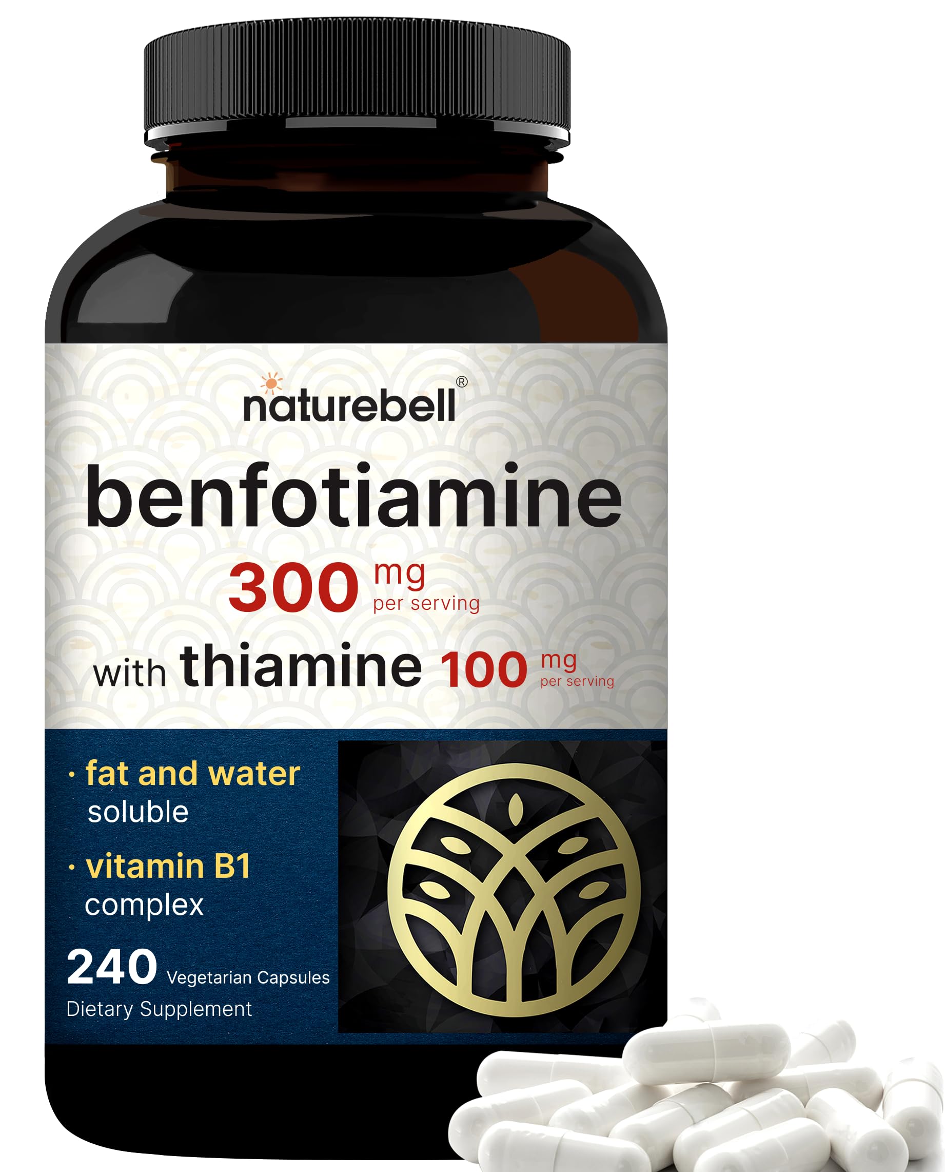 Foto 1 | Suplemento Naturebell Benfotiamina 300 mg con Tiamina 100 mg - Venta Internacional