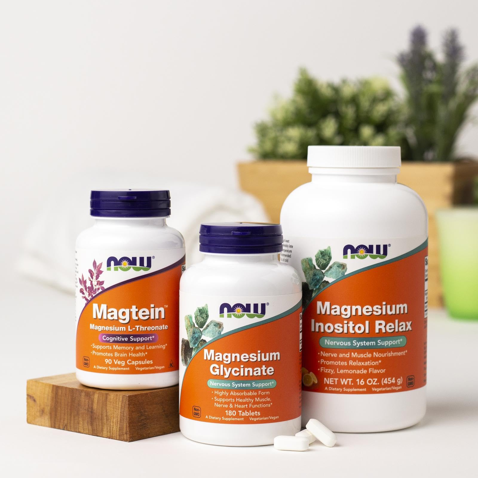 Foto 5 | Suplemento de Magnesio Glicinato 100 mg 180 comprimidos - NOW Supplements