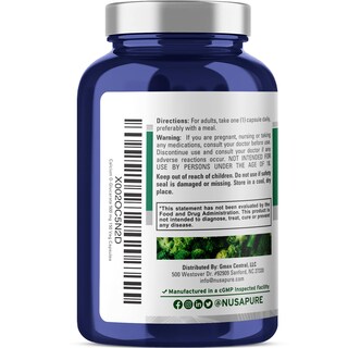 Foto 3 | Suplemento Nusapure D-glucarato de Calcio 500 mg 150 Cápsulas - Venta Internacional