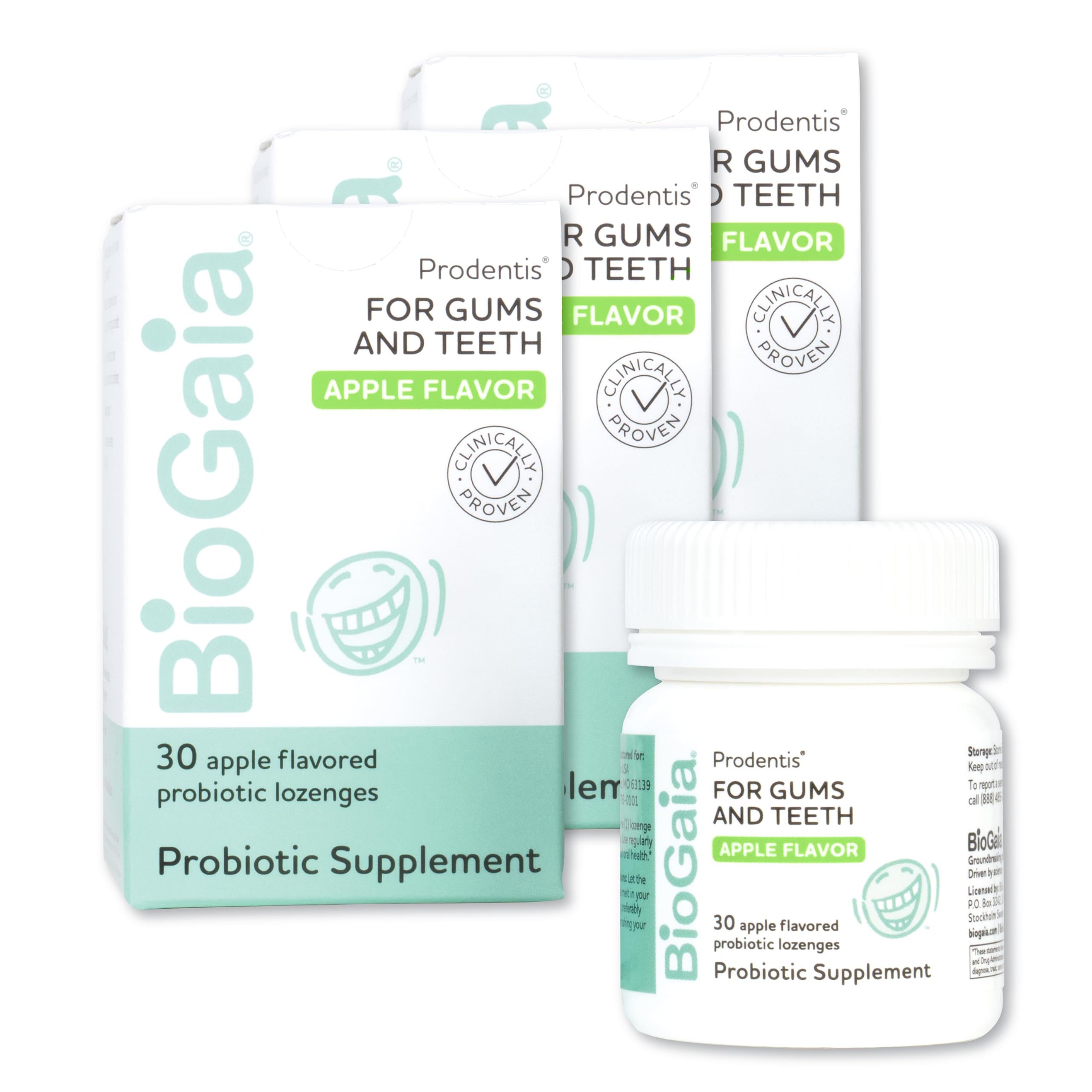 Foto 1 | Paquete de 3 Probióticos Dentales Biogaia Prodentis con Sabor a Manzana - Venta Internacional