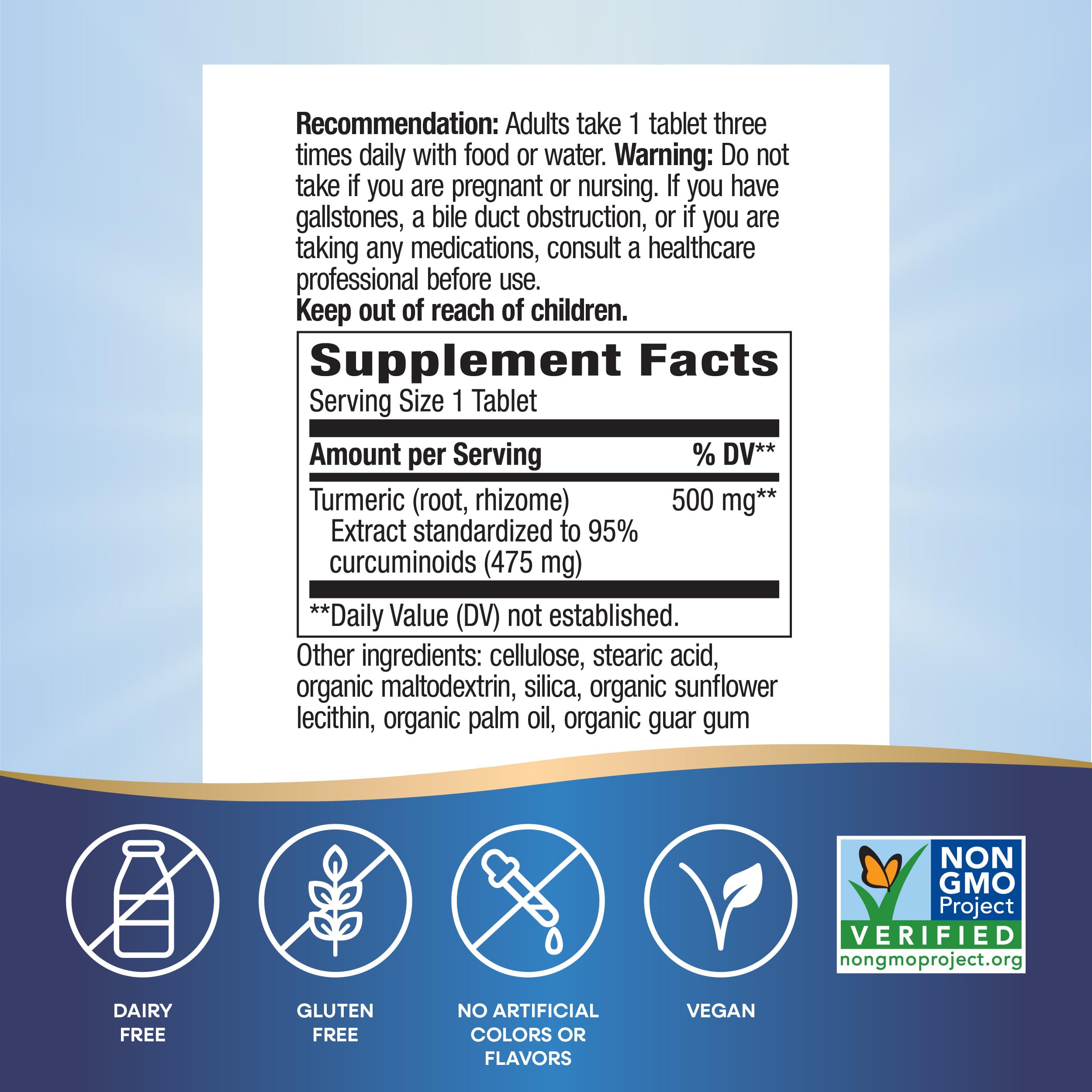 Foto 6 pulgar | Suplemento de Extracto Premium de Cúrcuma de Nature's Way 500 Mg - Venta Internacional