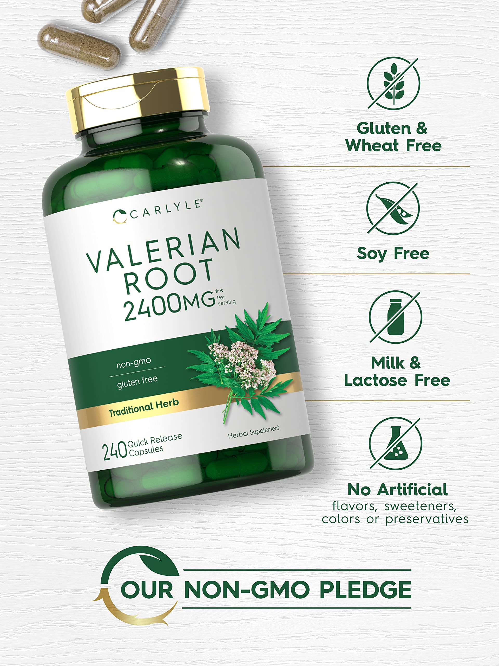 Foto 4 | Suplemento Carlyle de Raíz de Valeriana 240 Unidades - Venta Internacional