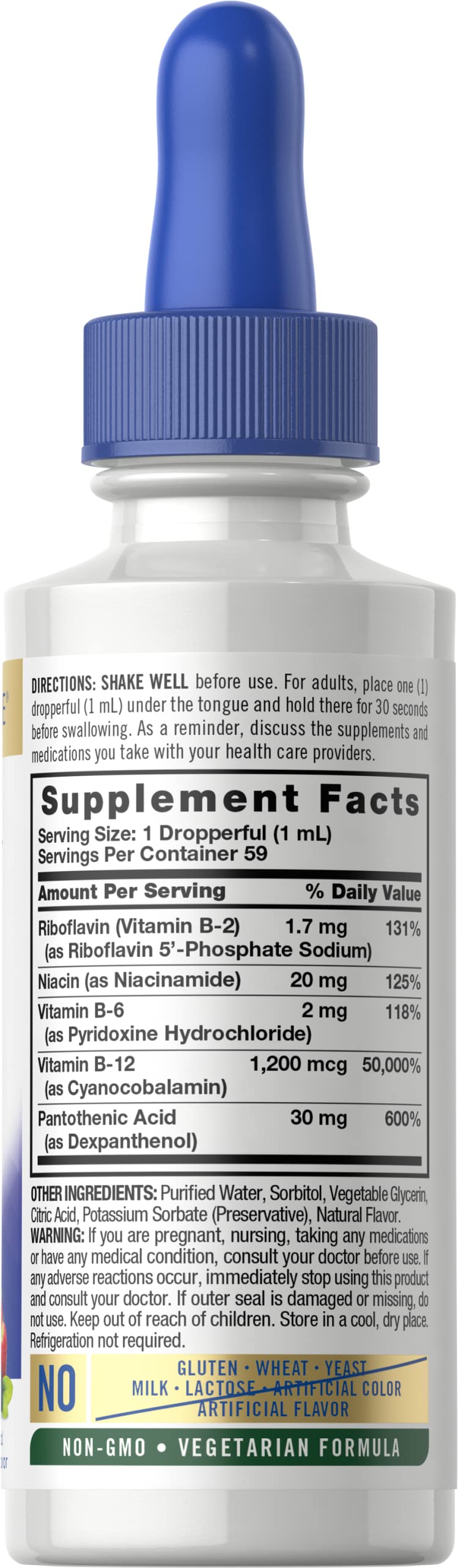 Foto 3 pulgar | Suplemento Carlyle Sublingual de Vitamina B Complex 60 Ml - Venta Internacional