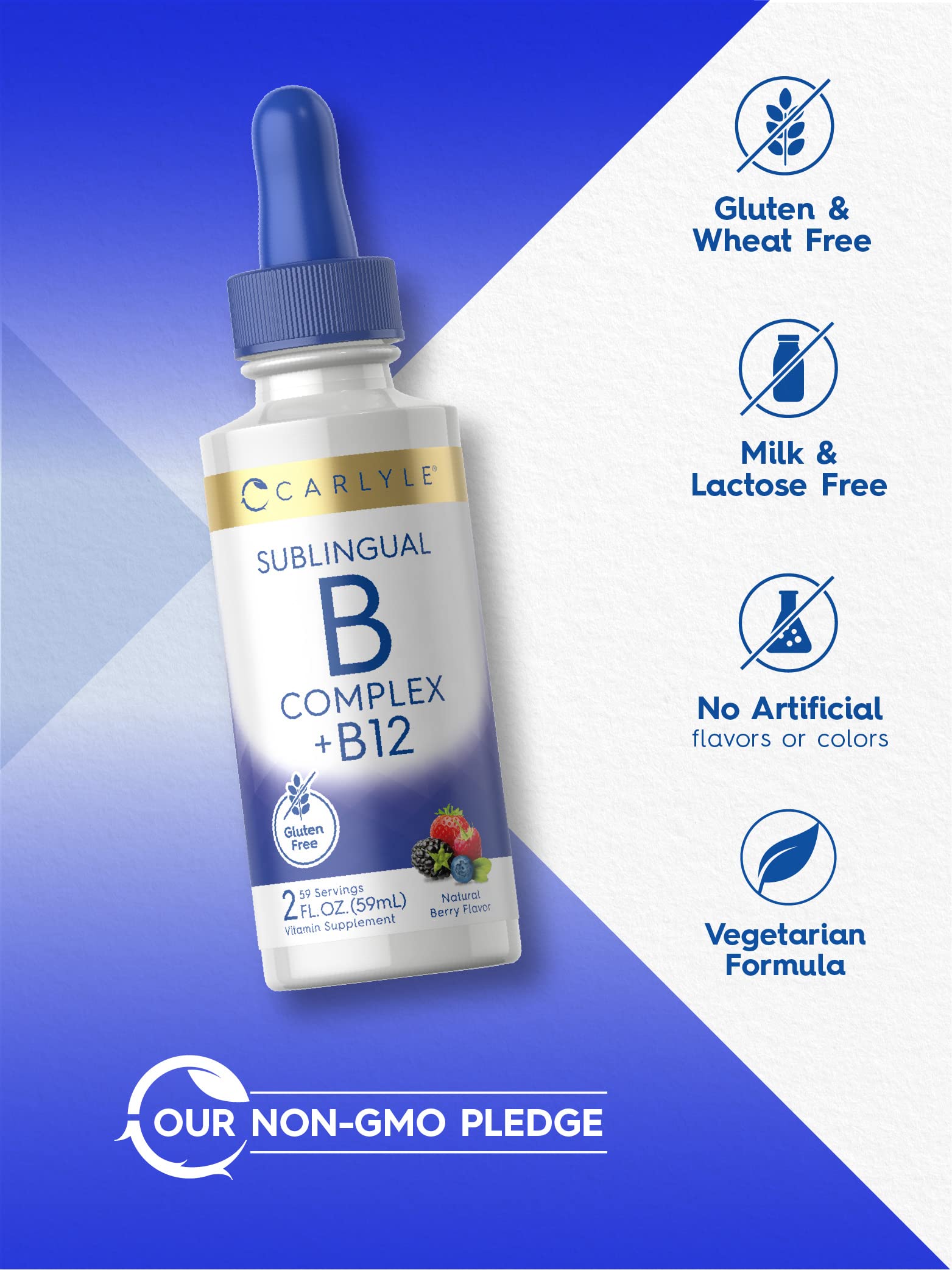 Foto 5 pulgar | Suplemento Carlyle Sublingual de Vitamina B Complex 60 Ml - Venta Internacional