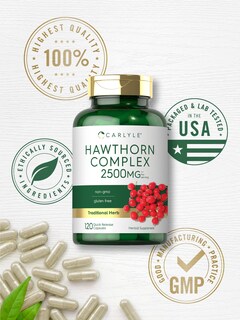 Foto 5 | Suplemento Carlyle Hawthorn Berry Complex 2500 Mg 120 Cápsulas - Venta Internacional