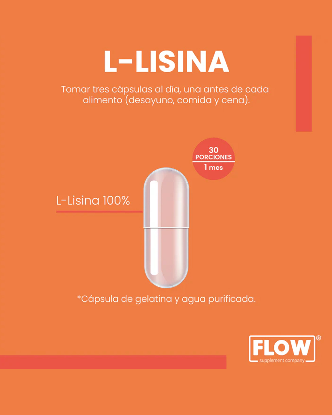 Foto 3 pulgar | Low Vitaminas Minerales y Suplementos - L-lisina con 90 Cápsulas de 500 mg c/u