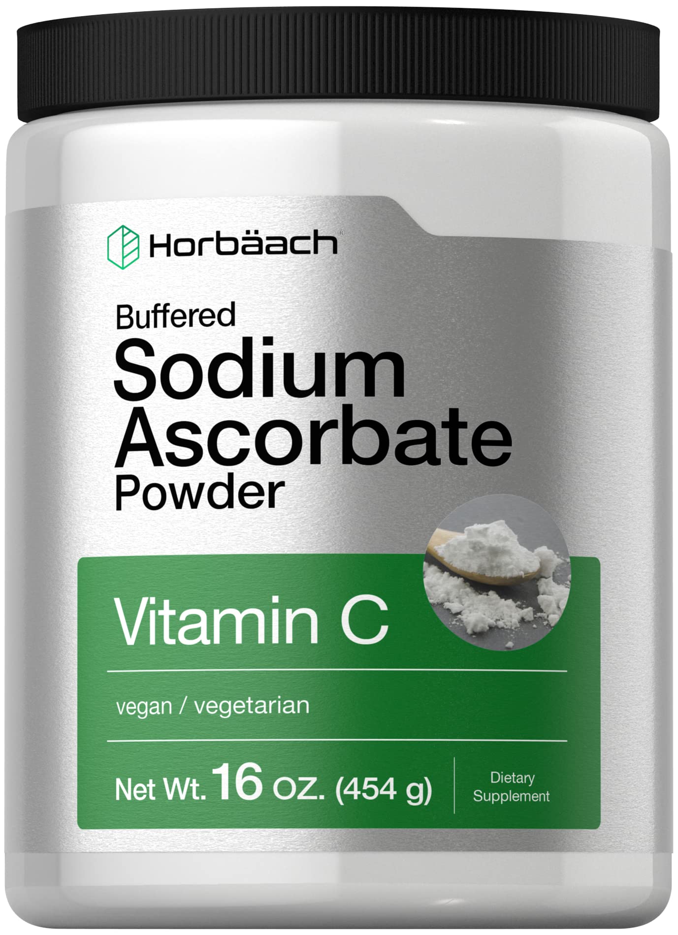 Foto 2 pulgar | Polvo de Vitamina C Horbäach Ascorbato de Sodio Tamponado 500 ml - Venta Internacional