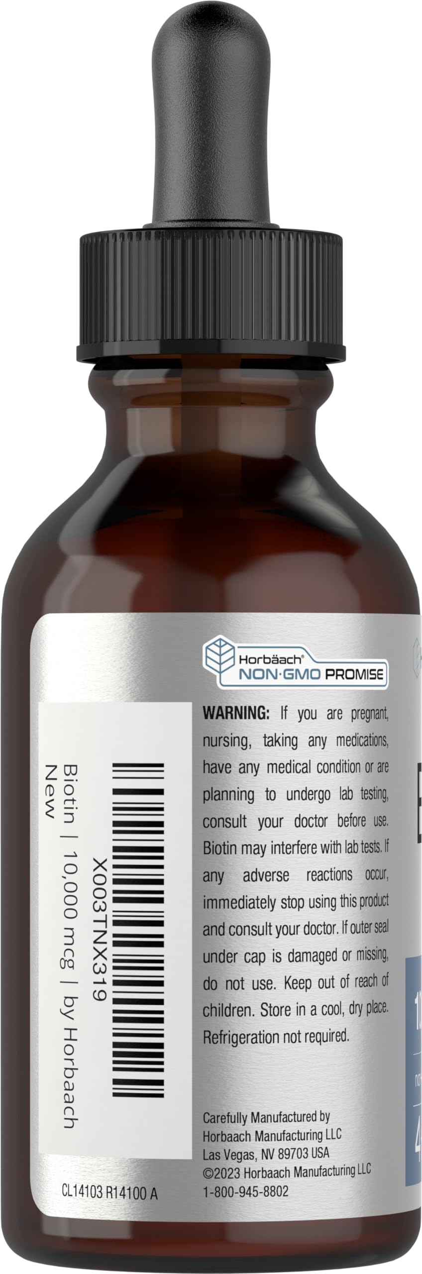 Foto 3 | Suplemento Horbaach Gotas Líquidas De Biotina 10000 mcg 120 ml - Venta Internacional