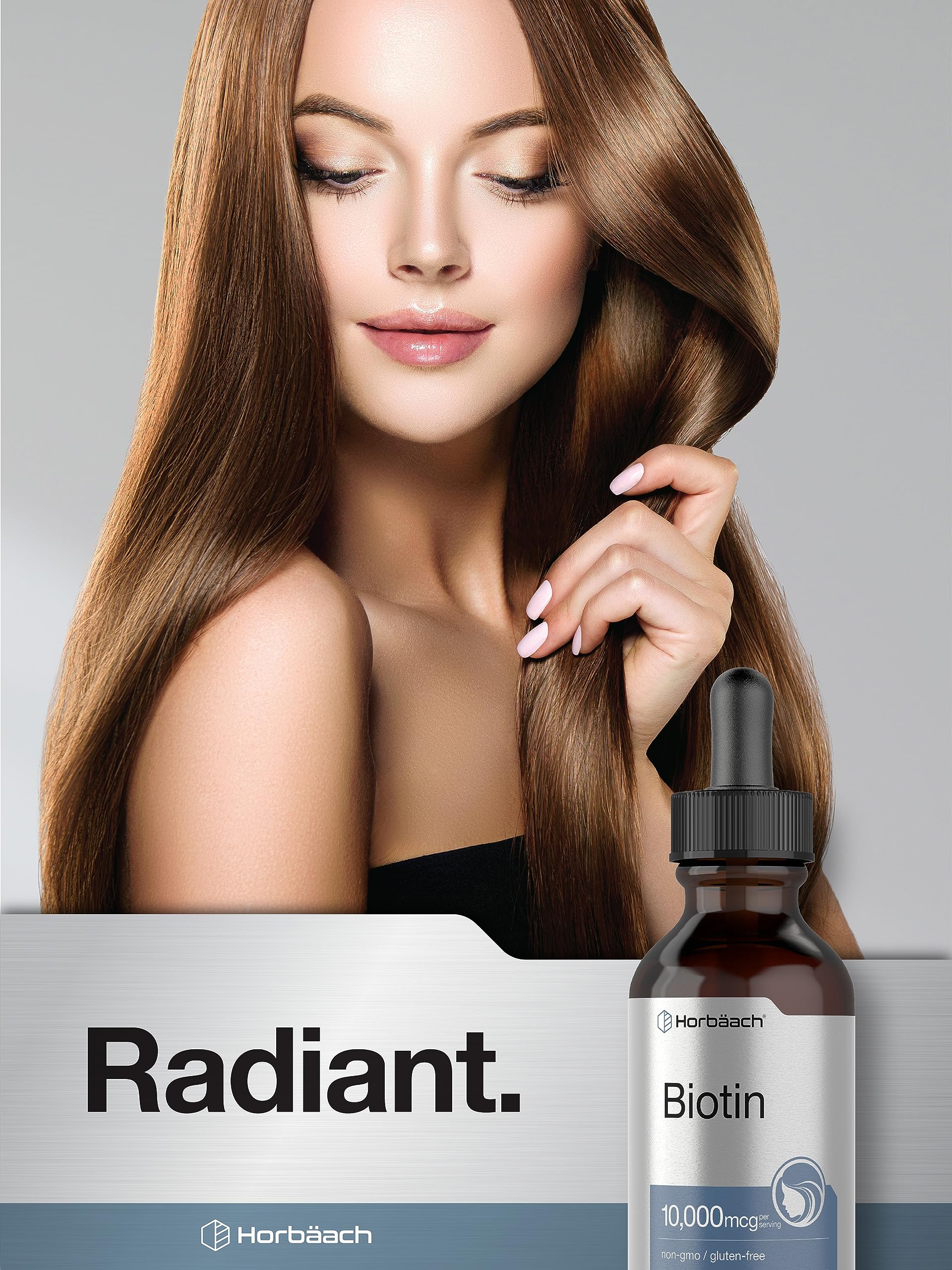 Foto 8 pulgar | Suplemento Horbaach Gotas Líquidas De Biotina 10000 mcg 120 ml - Venta Internacional